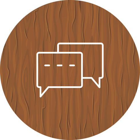 Diseño de icono de conversación vector