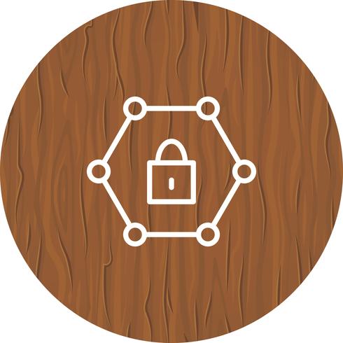 Protected Network Icon Design vector