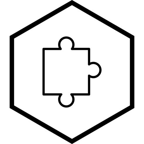 pieza de puzzle icono de diseño vector