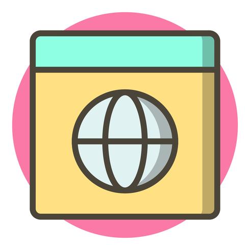 Diseño del icono del navegador vector