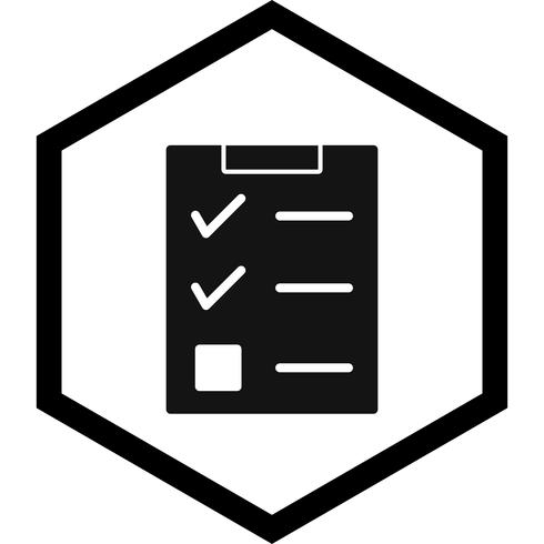 Lista de verificación icono de diseño vector