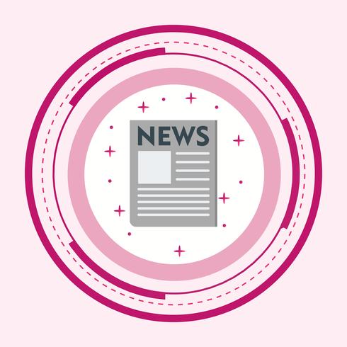 News Paper Icon Design vector