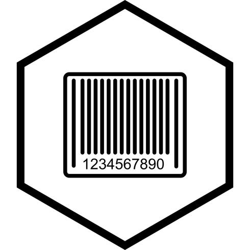 Diseño de icono de código de barras vector