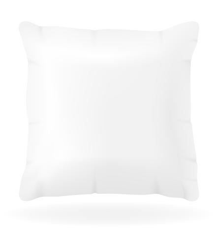 white pillow to sleep vector illustration