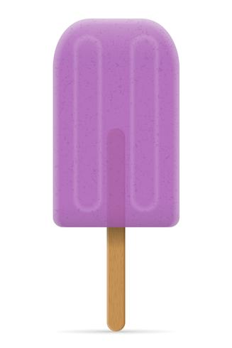 ice cream frozen juice on stick vector illustration