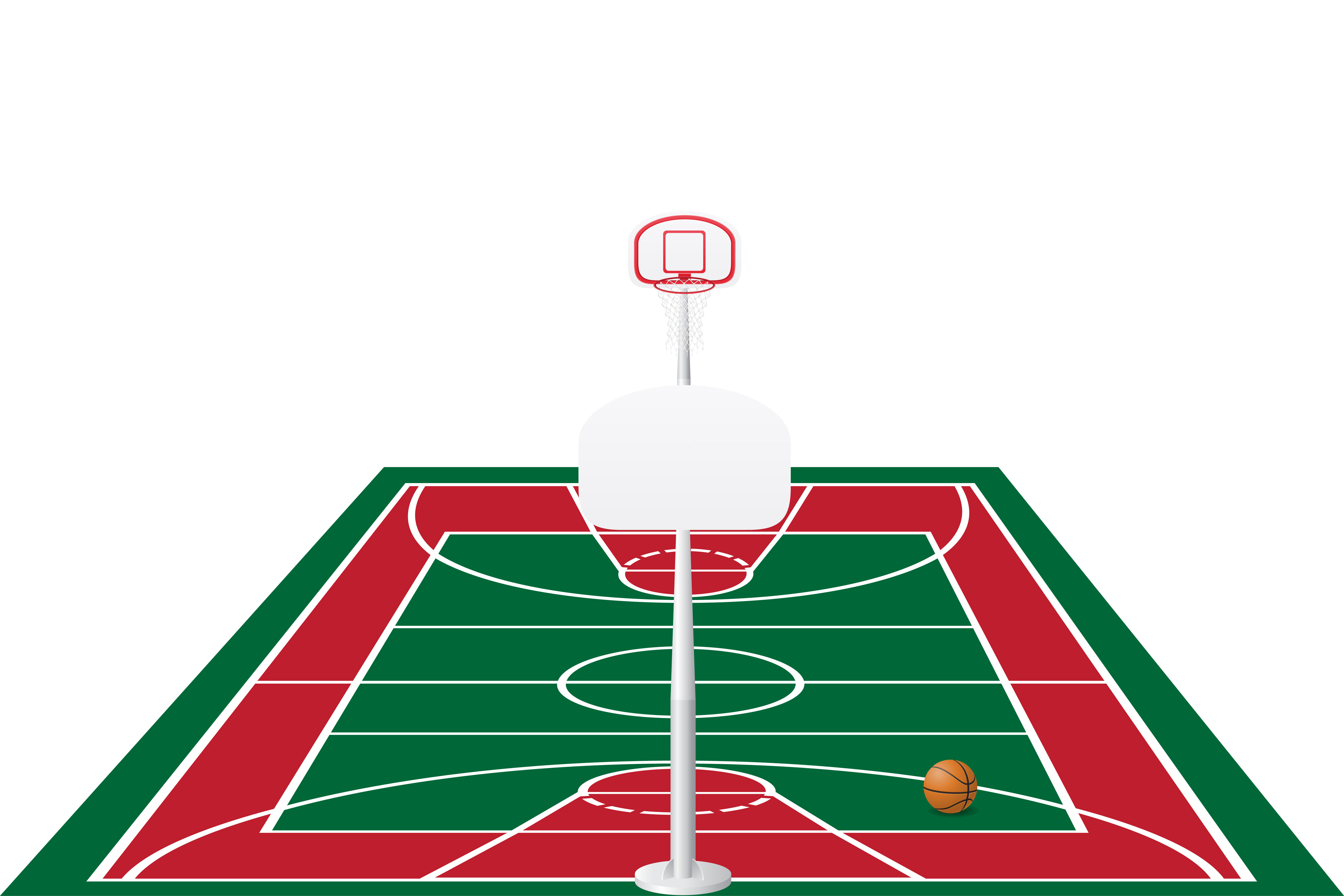 Basketball Court Clipart
 basketball court vector illustration Vector Art at Vecteezy