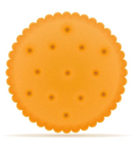 crispy biscuit cookie vector illustration