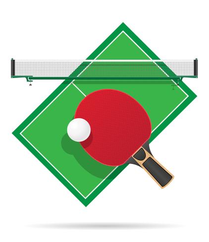 Ilustración de vector de mesa de ping pong