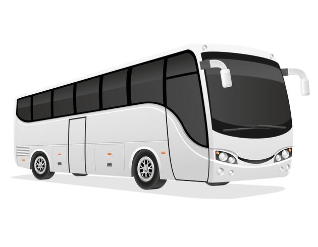 big tour bus vector illustration