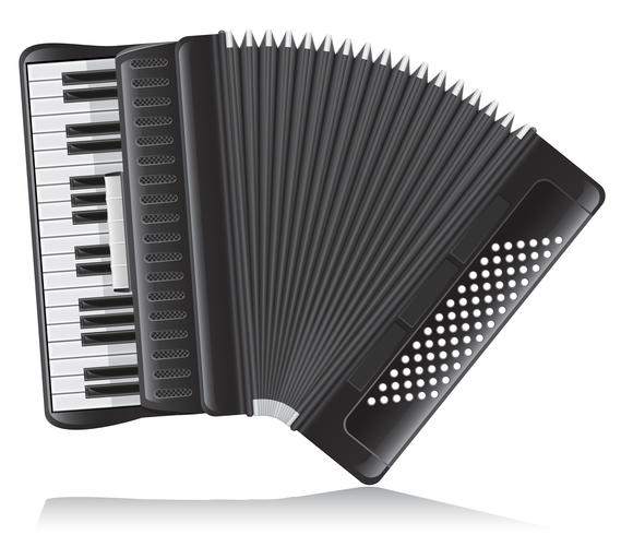 accordion vector illustration