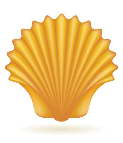 ilustración vectorial de mar de shell vector