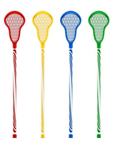 lacrosse sticks vector illustration