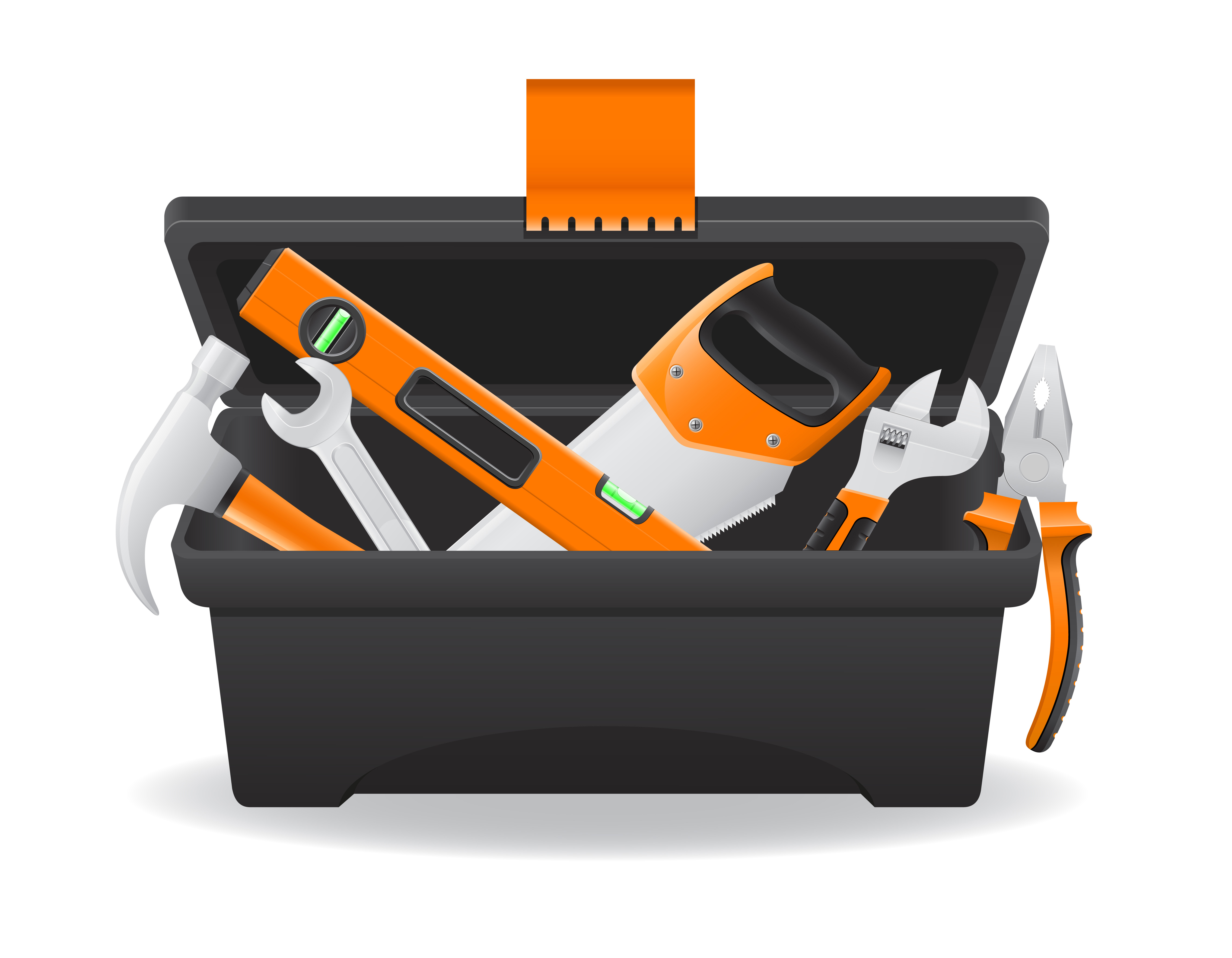 Download open plastic tool box vector illustration - Download Free ...