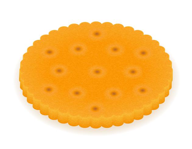 crispy biscuit cookie vector illustration