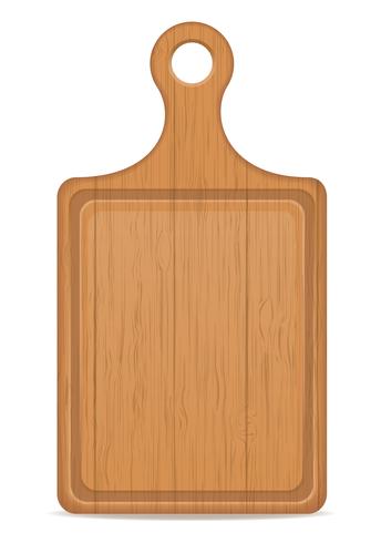Ilustración de vector de tablero de corte de madera