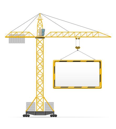 building crane vector illustration