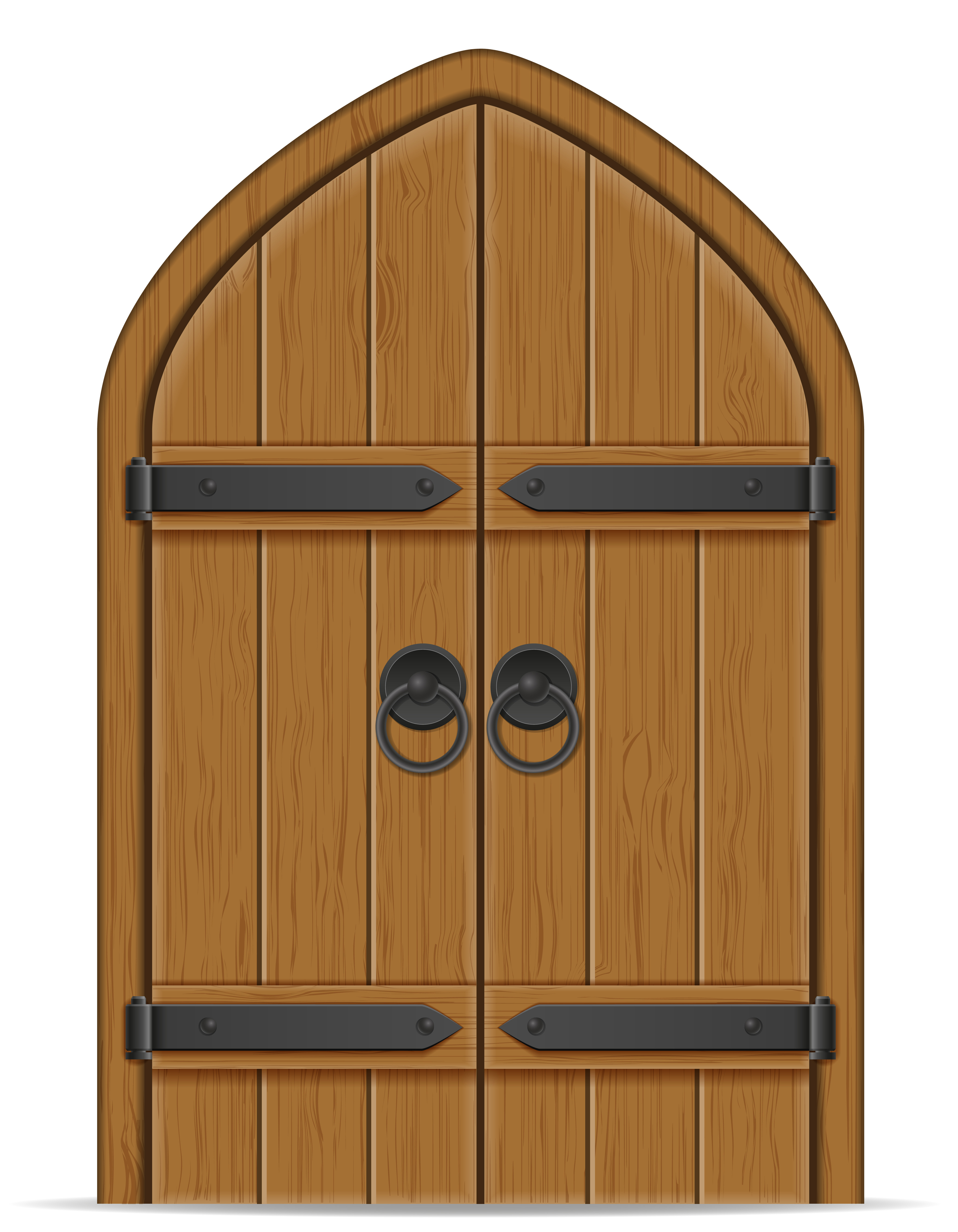 old wooden door vector illustration 488790 Vector Art at Vecteezy