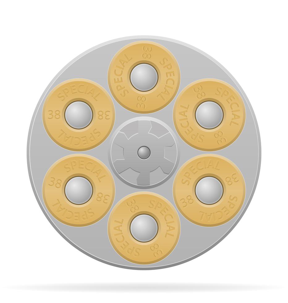 revolver cylinder vector illustration 488851 Vector Art at Vecteezy