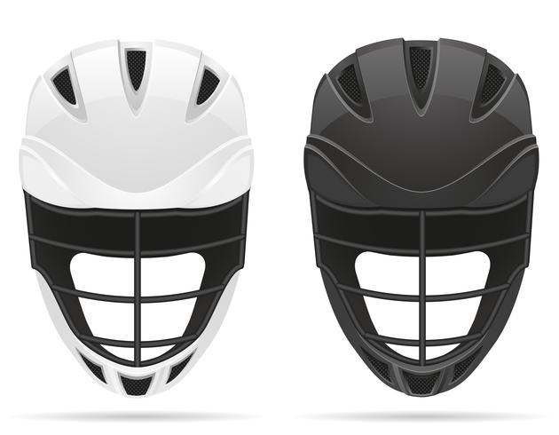 lacrosse helmets vector illustration