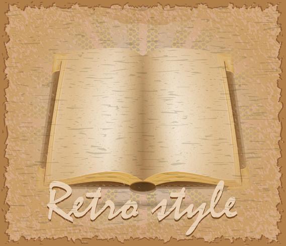 retro style poster old book vector illustration