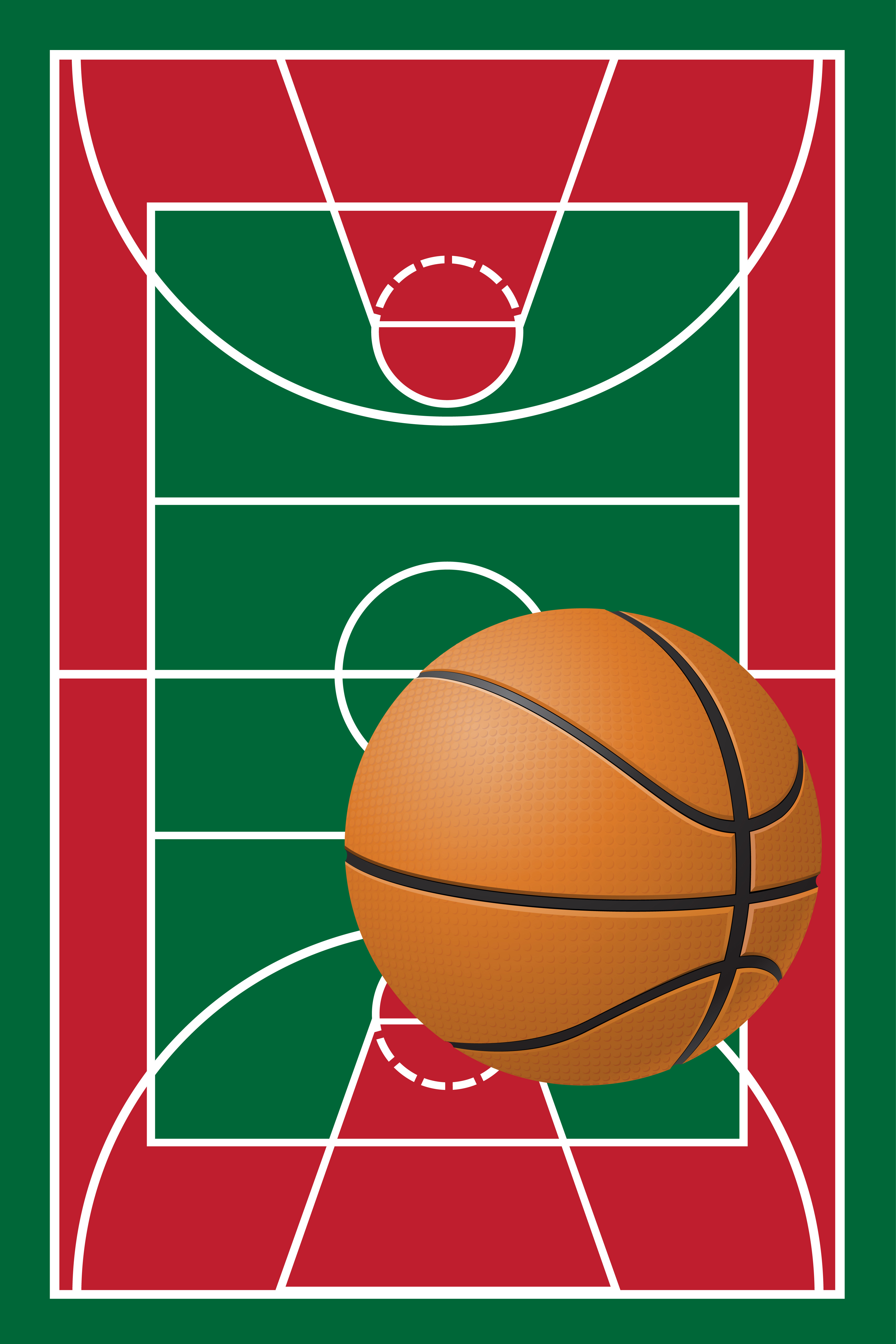 basketball court and ball 488881 - Download Free Vectors ...