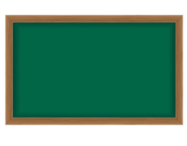 wooden school board for writing chalk vector illustration