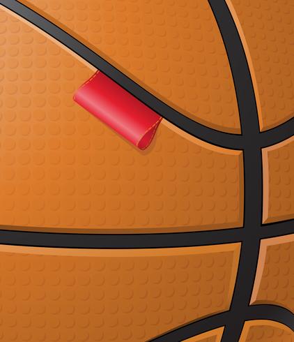 basketball background with label vector