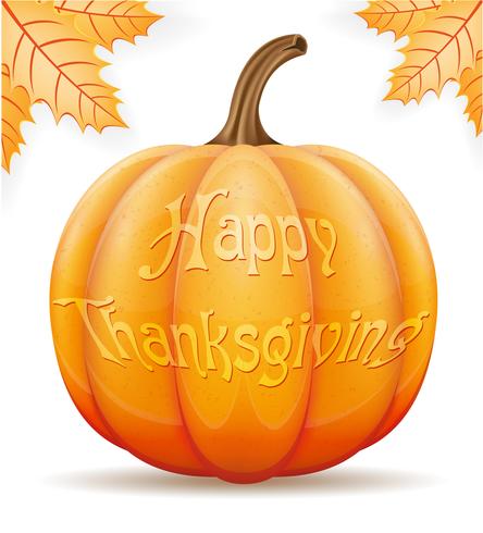 pumpkin thanksgiving vector illustration