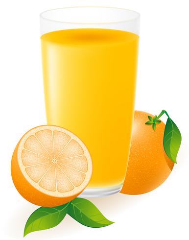 Ilustración de vector de jugo de naranja