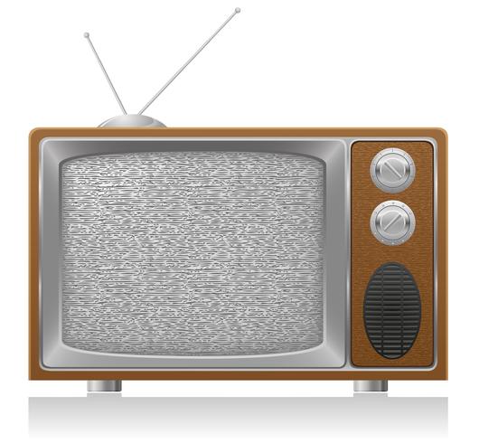 old tv vector illustration