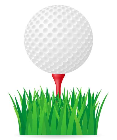 Ilustración de vector de pelota de golf