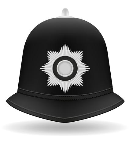 london police helmet vector illustration