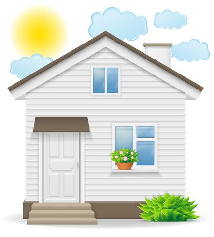 small country house vector illustration