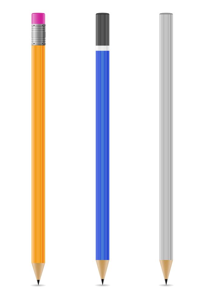 sharpened pencils vector illustration 489272 Vector Art at Vecteezy