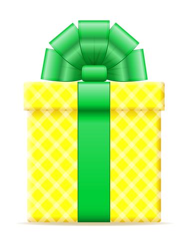 gift box with a bow vector illustration