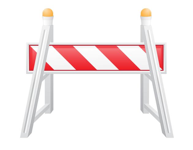 road barrier vector illustration