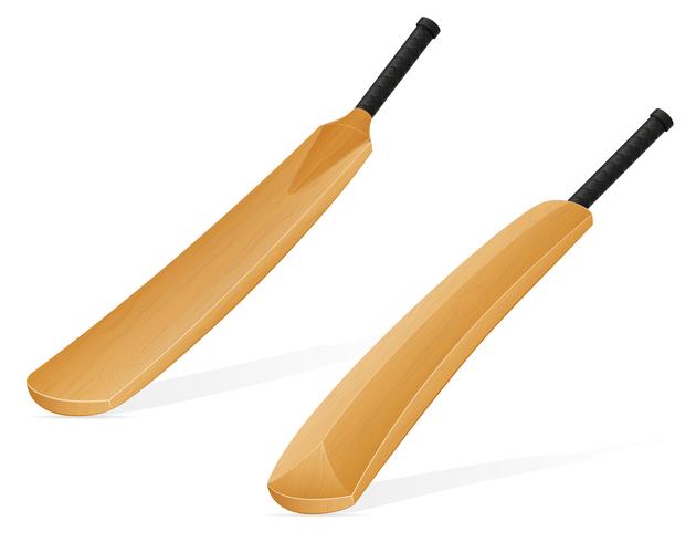 cricket bat vector illustration