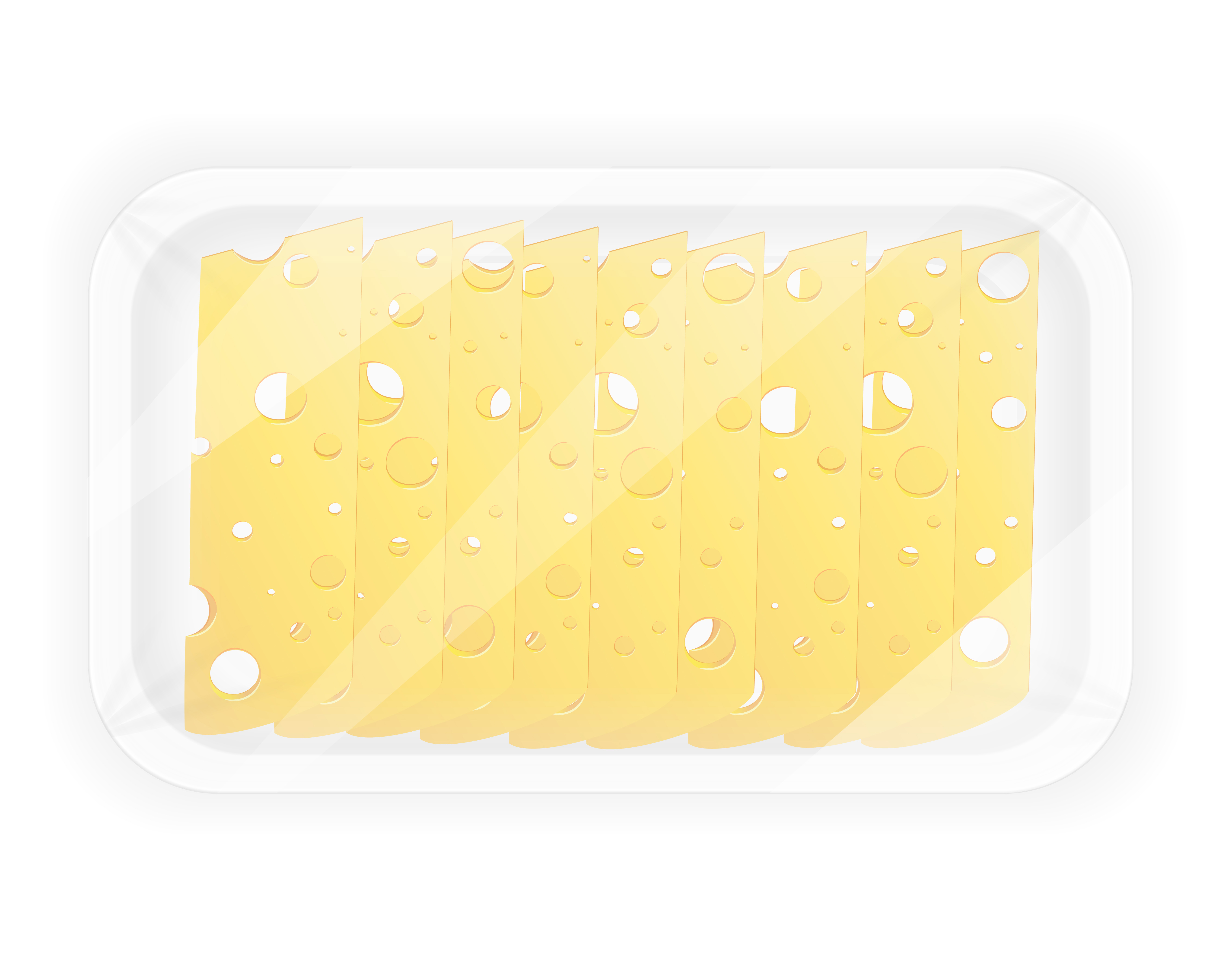 sliced cheese in the package vector illustration 489422 Vector Art at