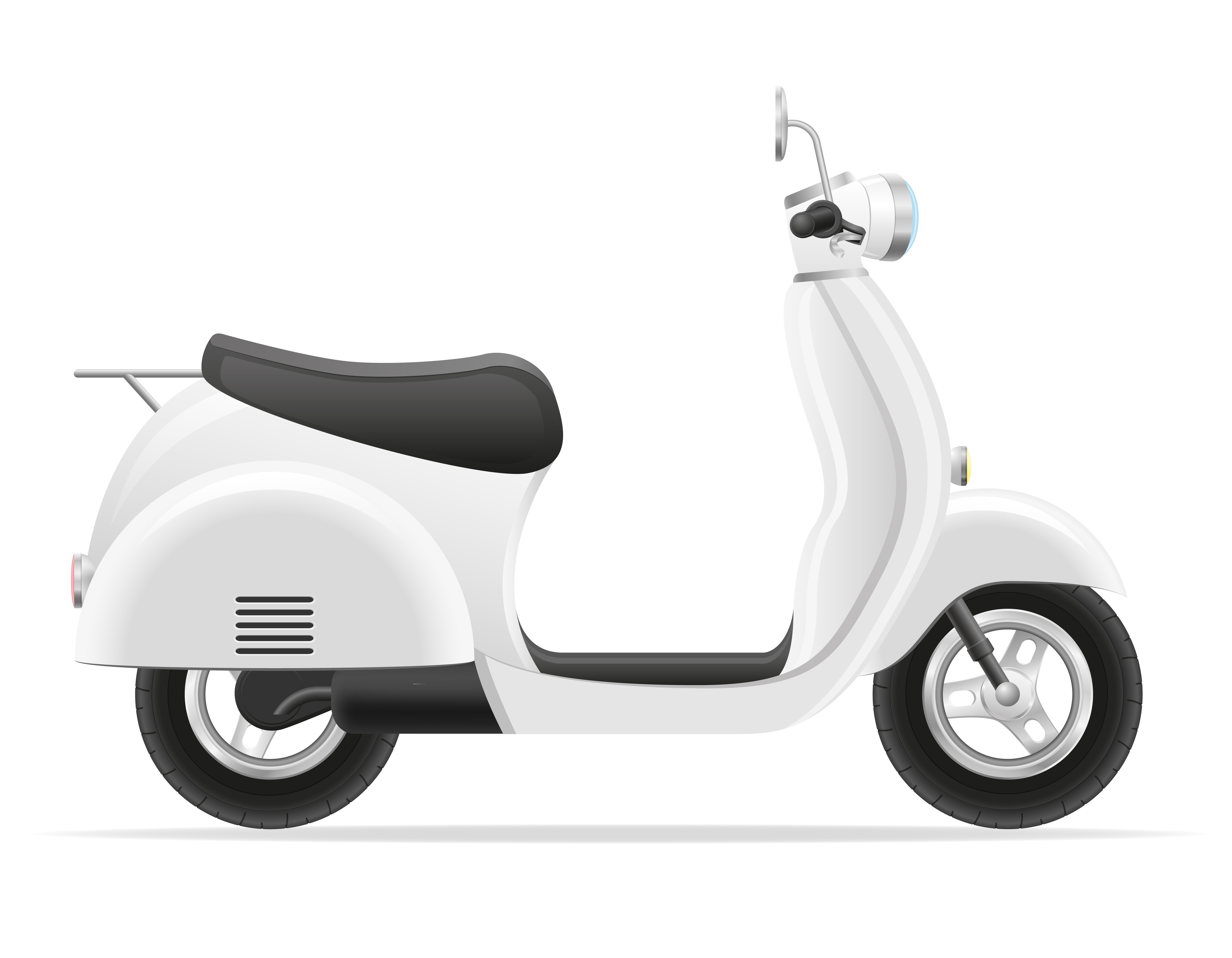 retro scooter vector illustration 489426 Vector Art at Vecteezy