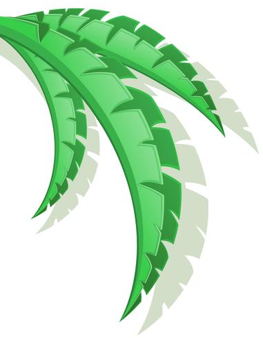 Ilustración de vector de rama de palma