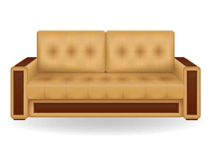 sofá muebles ilustración vectorial vector