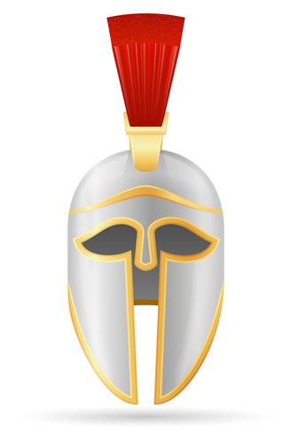 battle helmet medieval stock vector illustration