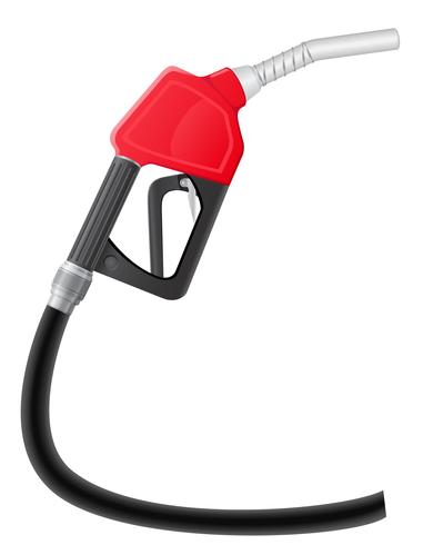 gasoline pump nozzle vector illustration