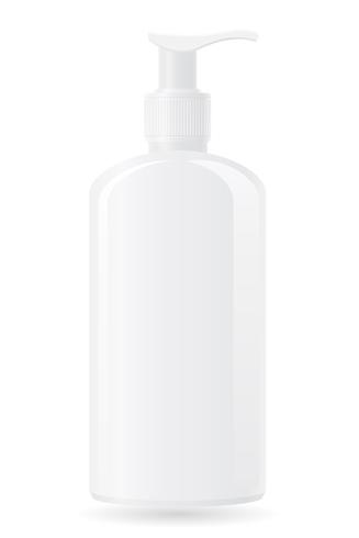 plastic bottle with a spray vector illustration