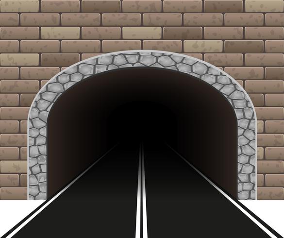 Ilustración de vector de túnel de automóvil