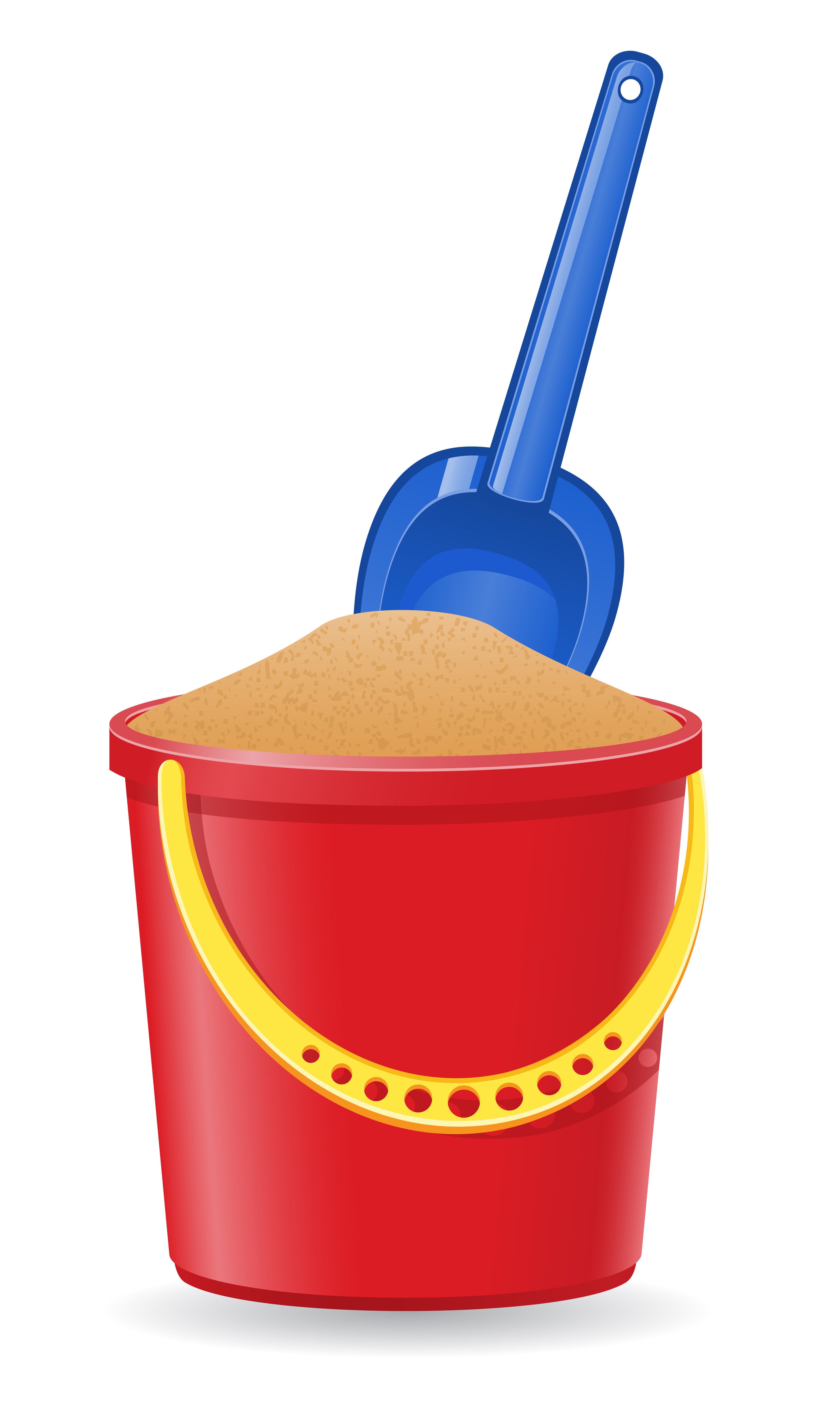 plastic bucket and shovel vector illustration 489635 Vector Art at Vecteezy