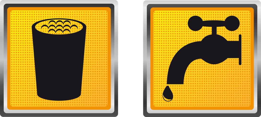 icons drinking water for design vector illustration