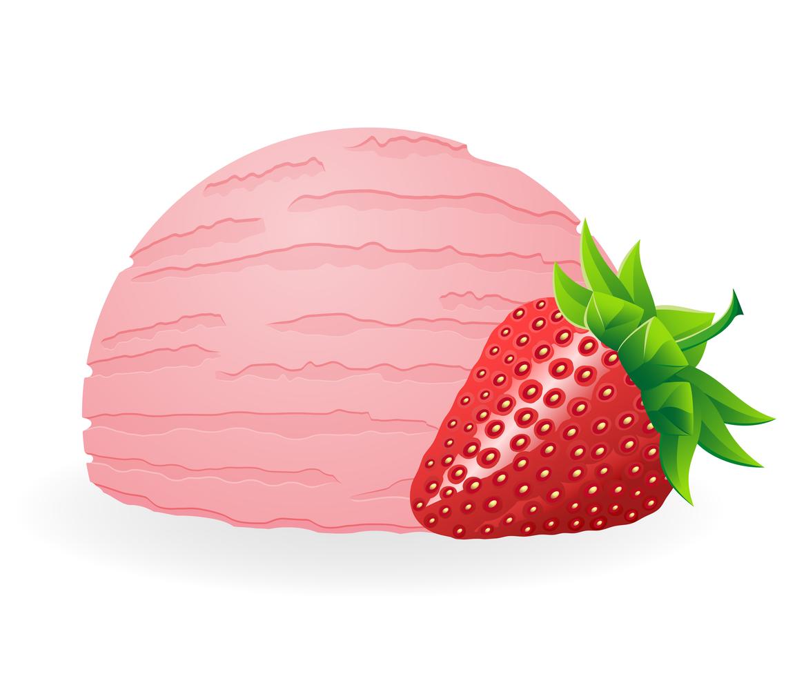 ice cream ball vector illustration 489687 Vector Art at Vecteezy