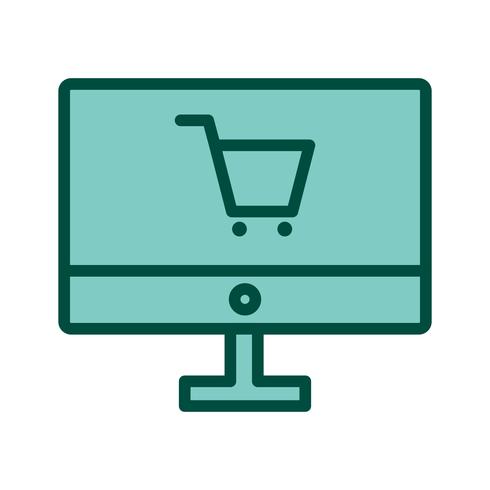 Online Shopping Icon Design vector