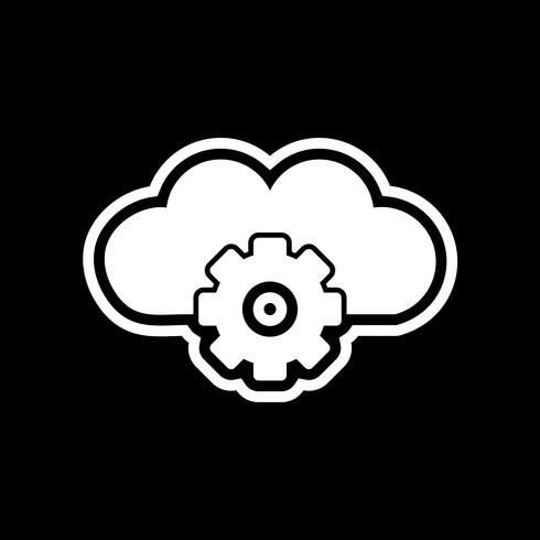 Cloud Settings Icon Design vector